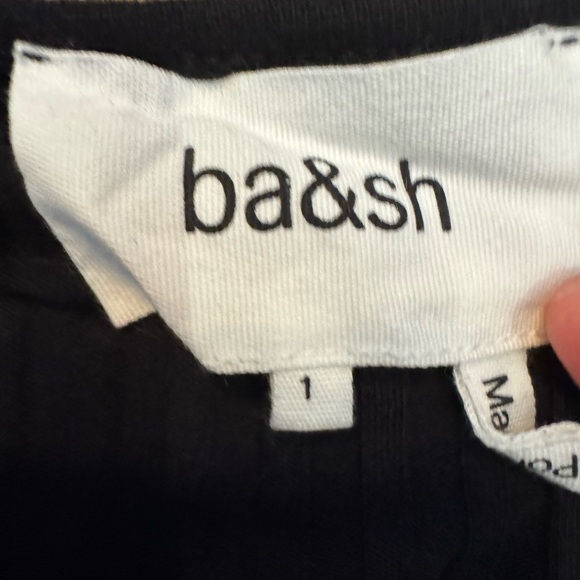 ba&sh Black Ribbed Blouse - Picture 2 of 2